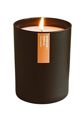 Calyan Wax Soy Candle | Redwood + Vanilla Scented Candle