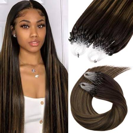 Microlink Hair Extensions Human Hair 16 Inch Micro Loop H