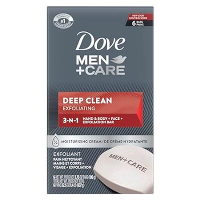 Dove Men+Care Body Soap and Face Bar More Moisturizing Th