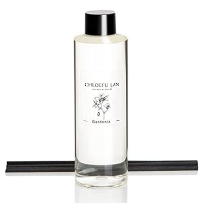 Chloefu LAN Gardenia Reed Diffuser Refill 7.05 oz， Natura