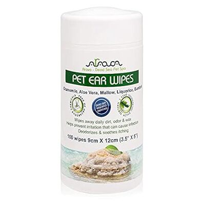 Arava Ear Cleaner Wipes for Dogs Cats Puppies Kittens - 1