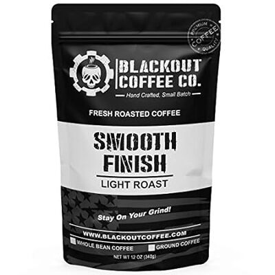 Blackout Coffee， Smooth Finish， Ground or Whole Bean， 100