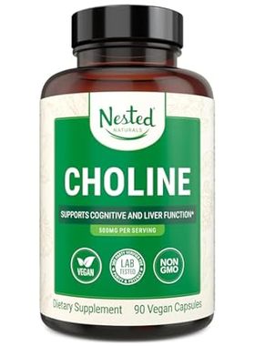 Nested Naturals Choline Bitartrate 500mg | High Potency C