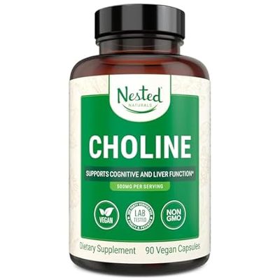 Nested Naturals Choline Bitartrate 500mg | High Potency C