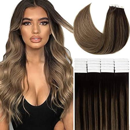Loxxy Tape in Hair Extensions Human Hair Invisible 100% R