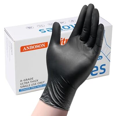 Nitrile Gloves – 6mil Thickness， Latex-Free， Powder-Free