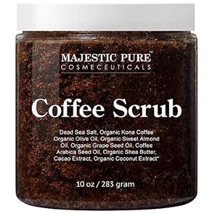MAJESTIC PURE Arabica Coffee Scrub - All Natural Exfoliat