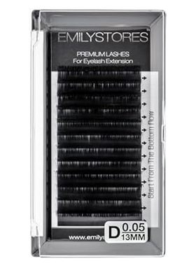 EMILYSTORES Eyelash Extension 0.05mm Thickness D Curl Len