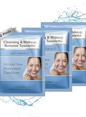 Diamond Wipes Makeup Remover Wipes， Alcohol Free Facial C