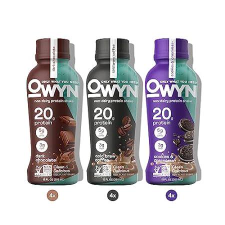 Owyn Plant Based Protein Shake， 20g Vegan Protein from Or