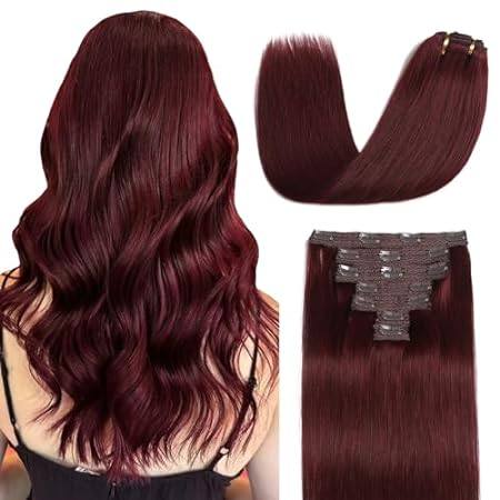 Sisily Clip in Hair Extensions Real Human Hair， Premium H