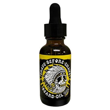Grave Before Shave Teakwood Beard Oil 1 oz. Bottle with D