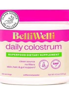 Premium Colostrum Powder by BELLIWELLI - Clean Source， Hi