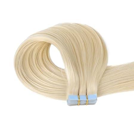 PROTEA Tape in Hair Extensions， Straight Human Hair for W