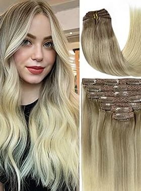 Caliee Balayage Light Brown #8 Fading to Platinum Blonde