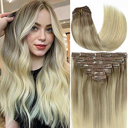 Caliee Balayage Light Brown #8 Fading to Platinum Blonde