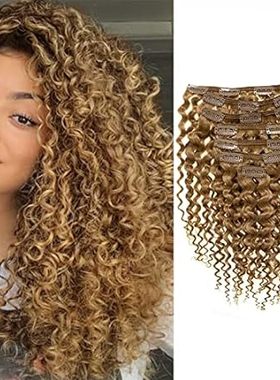 Loxxy Curly Clip in Hair Extensions For Black Women 3B 3C