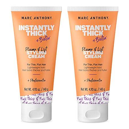 Marc Anthony Biotin Styling Hair Cream， Instantly Thick (