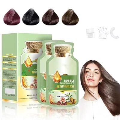 HUANG YI Natural Plant Hair Dye， New Botanical Bubble Hai