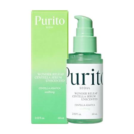 PURITO Centella Unscented Serum， Korean Centella， for All