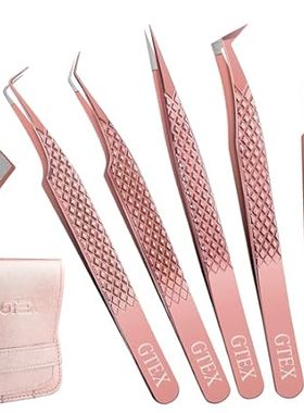 GTEX Fiber Tip Lash Tweezers For Eyelash Extension Tweeze