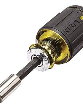 Klein Tools 32308 Multi-bit Stubby Screwdriver， Impact Ra