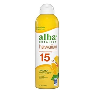 Alba Botanica Sunscreen Spray for Face and Body， Broad Sp