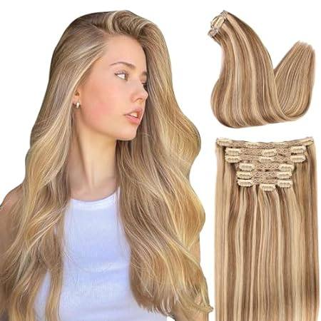 Hair Extensions Real Human Hair，Human Hair Clip In Extens