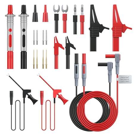 Proster Multimeter Test Lead 24pcs Electrical Multitester