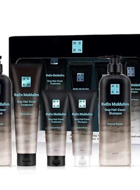 ReEn LG Gradual Effect Natural Brown Color Gray Hair Cove