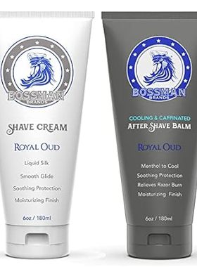 Bossman Silk Lotion Shaving Cream and Cooling After Shave