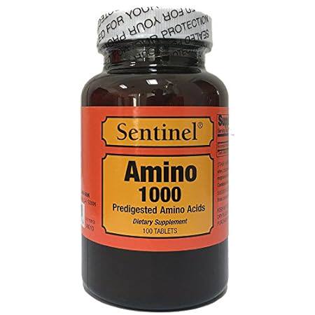 Sentinel Amino 1000 Predigested Amino Acids， Made in USA，