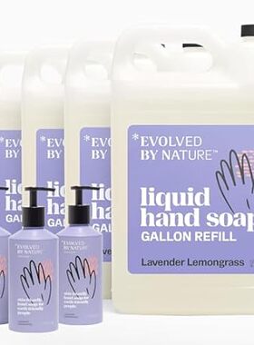Evolved By Nature Liquid Hand Soap， 12 Oz - 3 Pack + 4 Pa