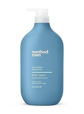Method Men Body Wash， Glacier + Granite， Paraben and Phth