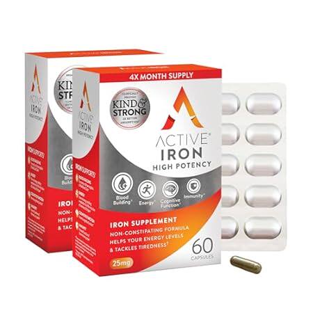 Active Iron High Potency Iron Supplement， Non-Constipatin