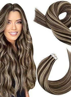 Moresoo Tape in Extensions Highlighted Hair Extensions Ta