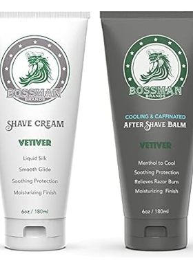 Bossman Silk Lotion Shaving Cream and Cooling After Shave