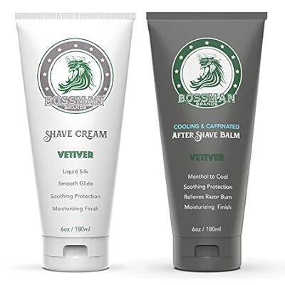 Bossman Silk Lotion Shaving Cream and Cooling After Shave