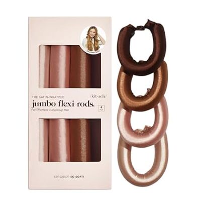 Kitsch Jumbo Heatless Hair Curler for Overnight Curls - 4