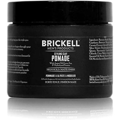 Brickell Men's Products Hair Styling Clay Pomade For Men，