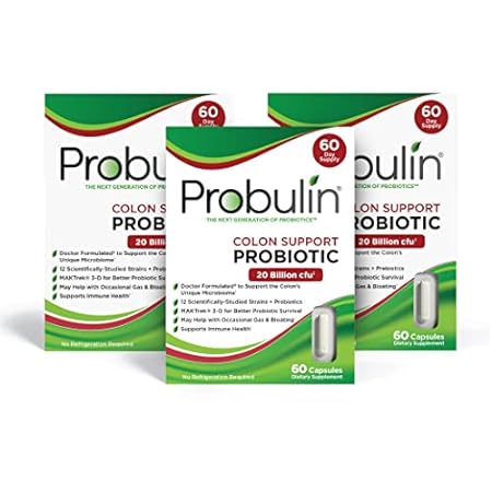 Probulin Colon Support Probiotic + Prebiotic Supplement f