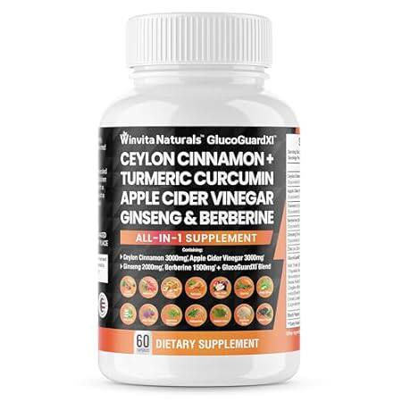 Ceylon Cinnamon 3000mg Apple Cider Vinegar 3000mg Turmeri