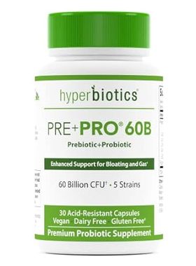 Hyperbiotics Pre Pro Vegan Probiotics + Prebiotics | 60 B