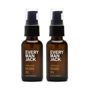 Every Man Jack Sandalwood Beard Oil for Men - Naturally M