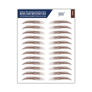 Eyebrow Tattoo hair Men str real Waterproof Stickers.