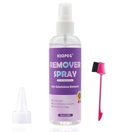 Lace Wig Glue Remover Tape in Extension Remover Spray，Wig