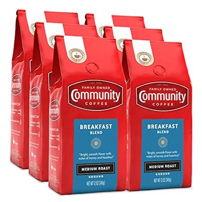 Community Coffee Breakfast Blend 72 Ounces， Medium Roast