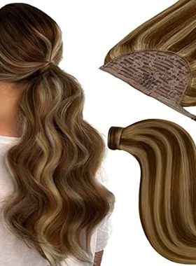 Loxxy Ponytail Extension Human Hair Wrap Around Ponytail