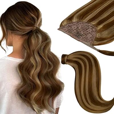 Loxxy Ponytail Extension Human Hair Wrap Around Ponytail