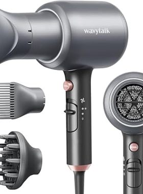 Wavytalk Ionic Hair Blow Dryer with Diffuser for Curly Ha